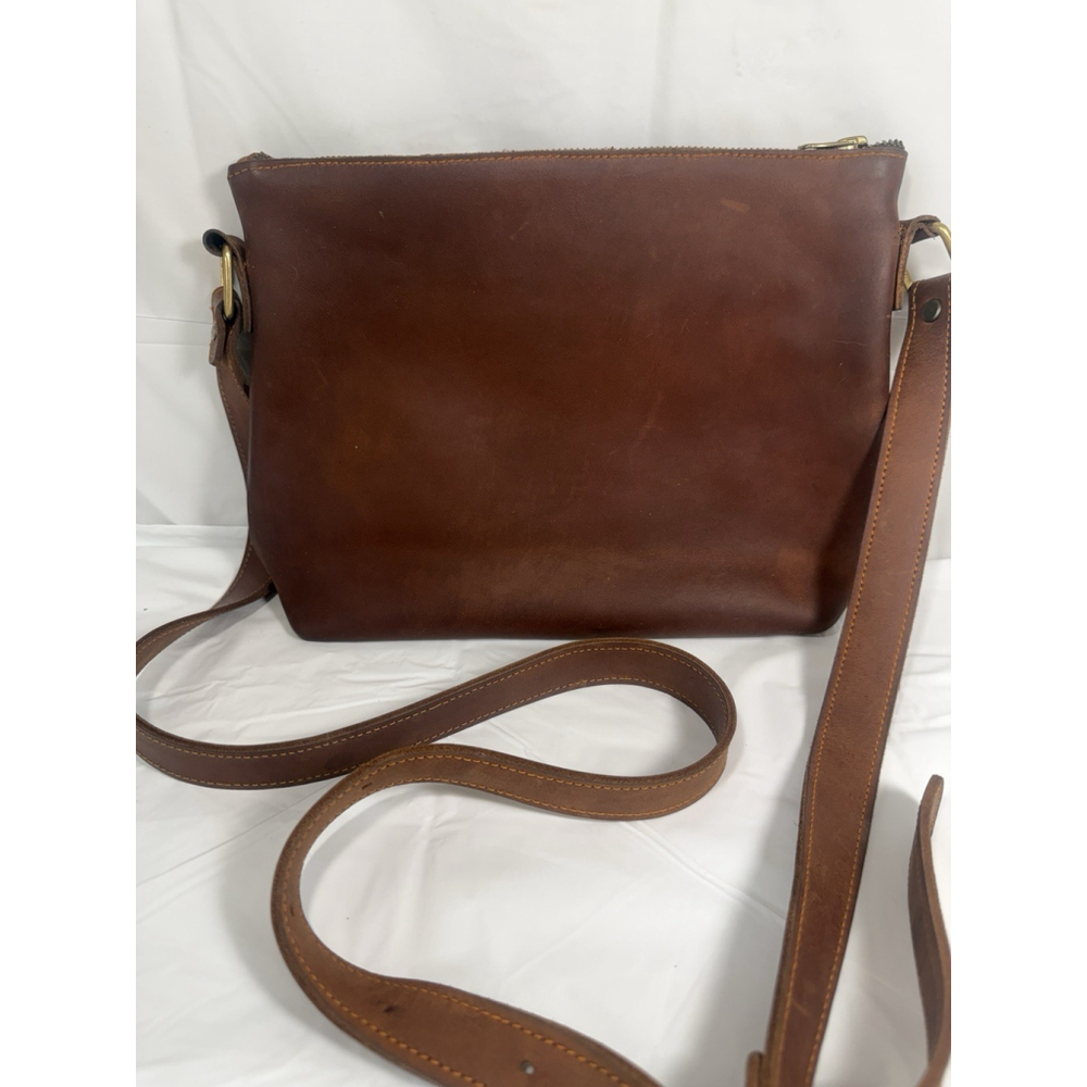 Overland Vintage Brown Leather Crossbody